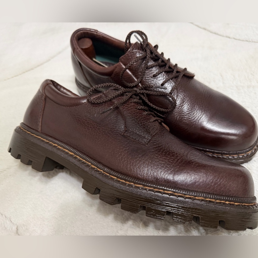 $280 Sebago Drysides Doc Marten Chunky Lug Sole Derby Oxford Lace-Up Shoes 8.5